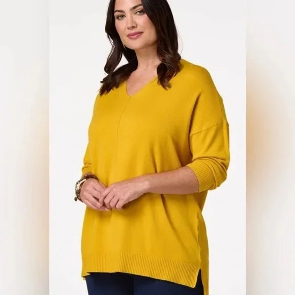 ❄️ Cato | PLUS SIZE SEAMED SWEATER NUGGET GOLD - Picture 5 of 6